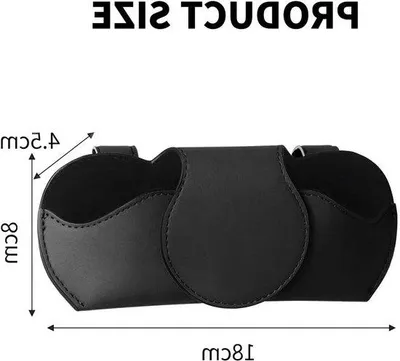 Productafbeelding van Lederen auto-organizer | Universele zonnebrilhouder met magneet | Brilhouder voor de zonneklep van de auto | Stofdicht en schokbestendig | Geschikt voor alle voertuigen
