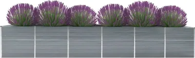 Immagine prodotto di Letto Rialzato Giardino in Acciaio Zincato 480x80x77 cm Grigio