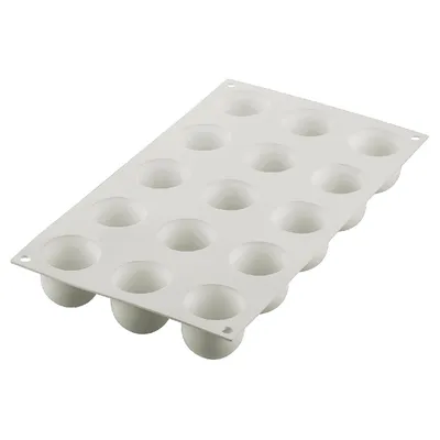 Produktbild von Silikomart Muffinbackform Mini Puff 15er Ø4cm H 4cm Silikon, weiß