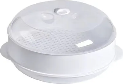 Produktbild von Mikrowellen-Dampfgarer, Küchen-Mikrowellen-Dampfgarer, Kochtopf, Küchen-Dämpfutensilien, gesundes Kochen, schnell, schnell, Abstandshalter mit runden Löchern
