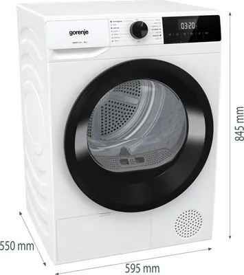 Produktbild von Gorenje DHNE82, Wärmepumpentrockner, freistehend, Frontlader, 8 kg