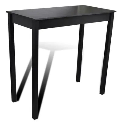 Image de vidaXL Ensemble de bar Table de bar avec 4 tabourets de bar Noir