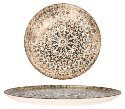Produktbild von Rinart Pizza Teller - Aztec - Porzellan - 32 cm - 2er Set