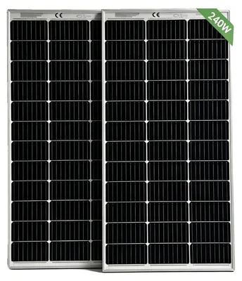 Productafbeelding van Zonnepanelen, monokristallijn, hoge efficiëntie, 2 stuks, 120W elk