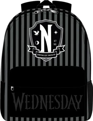 Image de CERDÀ - Plecak casual Wednesday 42cm - Oficjalny produkt premium do szkoły i codziennych wyjść