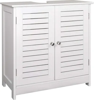 Produktbild von EUGAD Waschbeckenunterschrank mit 2 Türen, 60 x 30 x 60 cm, Weiß
