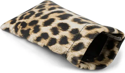 Produktbild von styleBREAKER Etui für Sonnenbrillen mit Leoparden Muster und Putztuch, Brillenetui mit Schnappverschluss, Uni 09020096