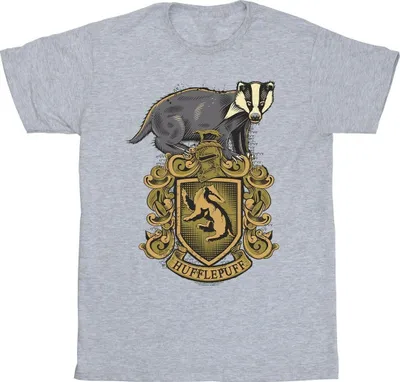 Produktbild von Harry Potter - "Hufflepuff" T-Shirt für Herren BI31049 (4XL) (Grau)