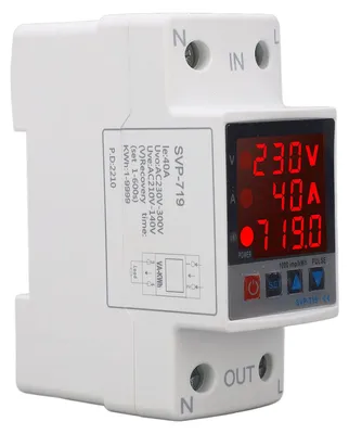 Über-/Unterspannungsschutz 40 A AC 220 V PC-Gehäuse