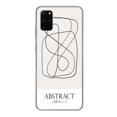 Produktbild von MuchoWow® Handyhülle Schutzhülle Hülle für Samsung Galaxy S20 Plus Kunst - Linienkunst - Abstrakt Silikon Softcase Handy Hülle - Hartschale