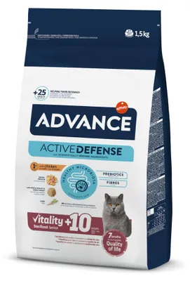 Produktbild von Advance | Trockenfutter für kastrierte Senior-Katzen | Huhn | 1,5 kg