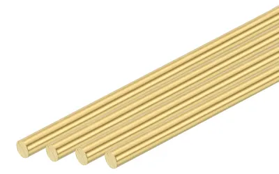 4 H62 Messing Rundstäbe 5,5 mm x 203 mm für DIY