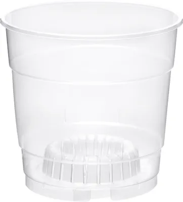 Produktbild von Stilvolle Blumentöpfe rund: Grüne Schönheit für Zuhause GD-0024 (1 Stück - Transparent, 12cm H=10,5cm)