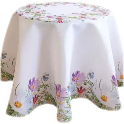 Produktbild von Tischwäsche mit Motiv Sommer Frühlings-Blumen 150 cm rund