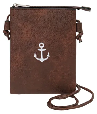 Produktbild von Leoberg Crossbag Tasche aus Kunstleder - Umhängetasche in 313127-Braun-27