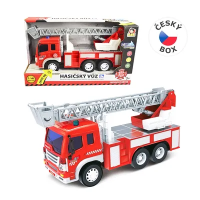 Obrázok produktu pre Hasičské auto, rebrík - svetlo, zvuk
