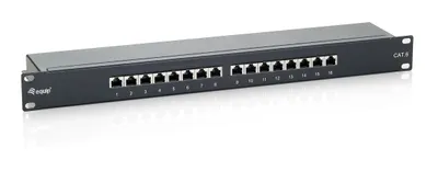 Produktbild von Equip 16-Port Cat.6 Geschirmtes Patch Panel, Schwarz