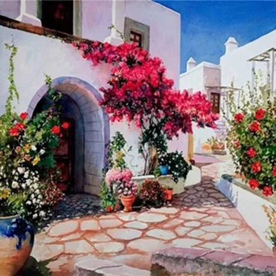 Produktbild von NORIMPEX Kleiner Ofen der Nummer Mediterranean Street 40x50cm
