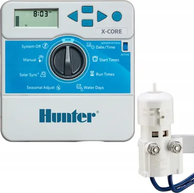 Zdjęcie produktu dla Hunter Sterownik XC-201i-E 2 Sekcje + Czujnik Mini Clik | Zestaw | Kompakt