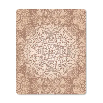 Produktbild von MuchoWow® Mauspad Mousepad Henna - Mandala - Schablonen 30x40 cm - Mousepads - Maus Mat - Pad - Mausunterlage - Mausmatten