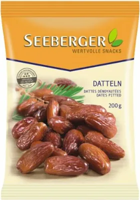 Produktbild von Seeberger entsteinte Datteln saftig und ohne Zuckerzusatz 200g
