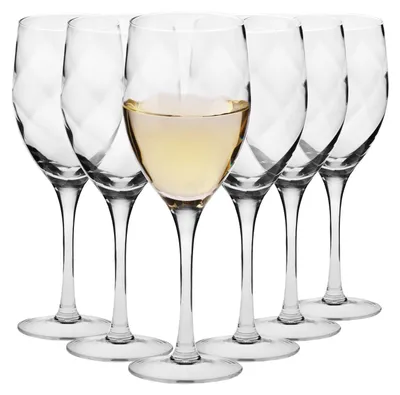 Obrázok produktu pre KROSNO Romance Poháre na Biele Víno, Sada 6, 270 ml, Ručne vyrábané