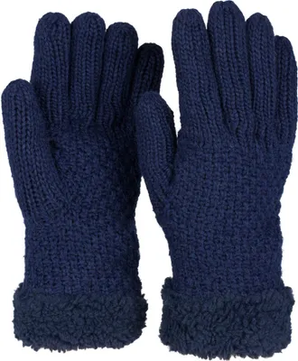 Produktbild von styleBREAKER Damen warme Winter Handschuhe mit Perlmuster und Fleece, Thermo Strickhandschuhe, Fingerhandschuhe 09010032