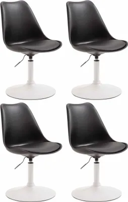Produktbild von 4er Set Esszimmerstühle HLO-CP15 Kunststoff schwarz