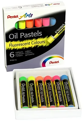 Immagine prodotto di PENTEL PHN-F6 Pastelli a olio - 6 pezzi, neon assortiti, scatola di cartone