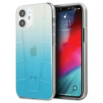Obrázok produktu pre Puzdro Mercedes Transparent Line na Iphone 12 Mini - Niebieskie