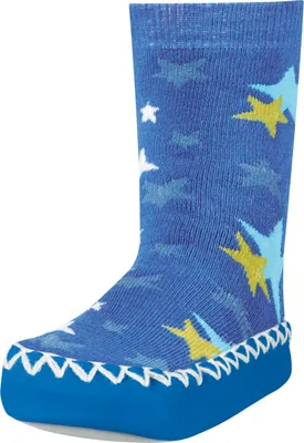Produktbild von Playshoes Hüttenschuh 'Sterne', in blau, Größe 17/18