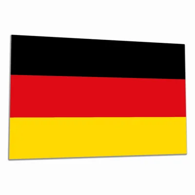 Produktbild von Wallario Herdabdeckplatte aus Glas, Größe 80 x 52 cm 1-teilig, Motiv Deutsche Flagge