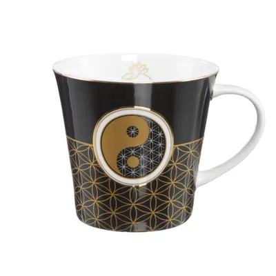 Produktbild von Goebel Coffee-/Tea Mug Yin Yang Schwarz, Fine Bone China, Bunt, 350 ml, 23101261