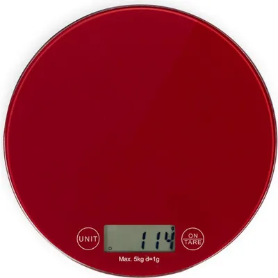 Produktbild von 5 kg elektronische küchenwaage, chilirot Livoo DOM494R