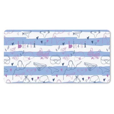 Produktbild von MuchoWow® Mauspad Mousepad Bikini - Sommer - Schnittmuster 60x30 cm - Mousepads - Maus Mat - Pad - Mausunterlage - Nachhaltig