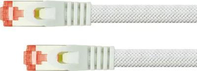 Immagine prodotto di Python Cat.6 Patchkabel mit Nylongeflecht weiß 25m