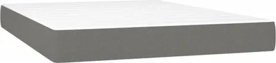 Immagine prodotto di vidaXL Materasso a molle insacchettate grigio scuro 140x200x20 cm tessuto