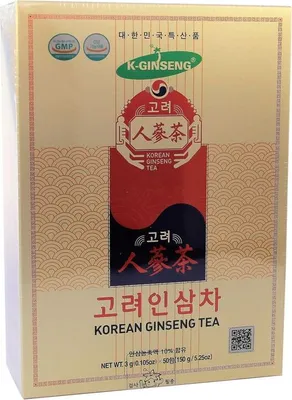 Produktbild von Korean Ginseng Tea (50x 3g) | Instantzubereitung für Teegetränk mit weißem Ginseng-Extrakt