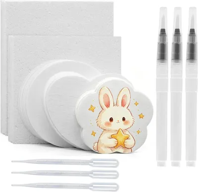 Productafbeelding van 51 stuks Magic Foam structuurpapier, Magic Puffy (wit)