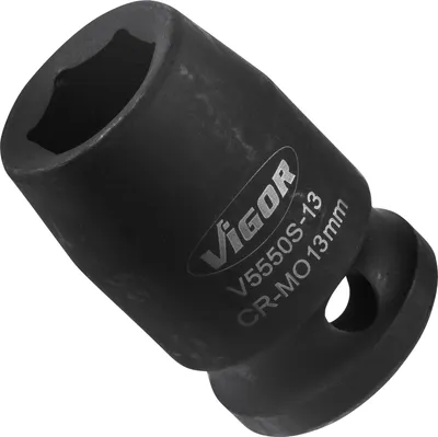 Produktbild von Vigor V5550S-13, Buchse, 1/2", Metrisch, 1 Kopf/Köpfe, 13 mm, Matt