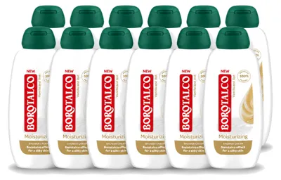 Zdjęcie produktu dla 12 sztuk żelu pod prysznic nawilżającego Borotalco - Wanilia i owies - 250 ml - Opakowanie ekonomiczne