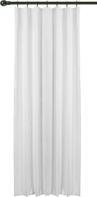 Produktbild von WOLTU Vorhang Gardinen (1 Stück) Blickdicht mit Kräuselband für Schiene, 130g/m² leichter & weicher Verdunklungsvorhang Weiß 135x225 cm