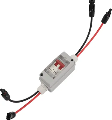 Produktbild von 32 Amp DC Leistungsschalter Solar-Photovoltaik Schalter  12V-400V mit Kabel Solar Stecker IP65 wasserdichtes Gehäuse für Solarsystem