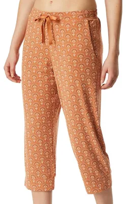 Produktbild von Schiesser Mix & Relax Schlafanzug Hose Modische 3/4-Länge, Weiche elastische Single-Jersey-Qualität, Elastischer Bund mit Satin-Bindeband