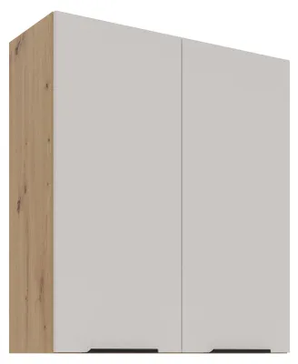 Produktbild von Küchen Hängeschrank 80 cm Küche SOLANO Kaschmir beige matt + Eiche Artisan matt Küchenzeile Küchenblock Küche Einbauküche