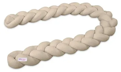 Produktbild von babybay Nestchenschlange Waffelpiqué geflochten 180 cm passend für alle Modelle, sand
