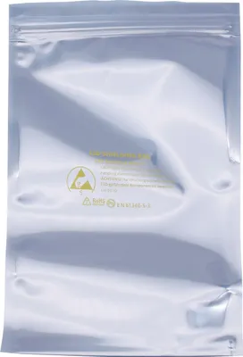 Produktbild von QUADRIOS, 1903EC102, ESD-Shielding-Zip-Beutel, 127 x 203 mm, 10 ST