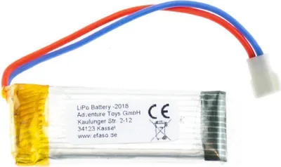 Produktbild von Akku 3,7V / 350mAh / Li-Po / weißer flacher Stecker / X3