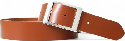 Produktbild von Ledergürtel Damen Echtleder 3,8 cm, rechteckige Schnalle silber, FRONHOFER