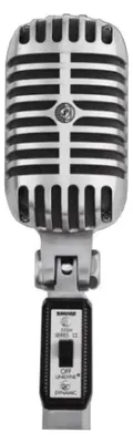 Obrázok produktu pre Shure 55SH, Štúdiový mikrofón, 50 - 15000 Hz, 150 ohm, Super-kardioid, Kábel, Šedá